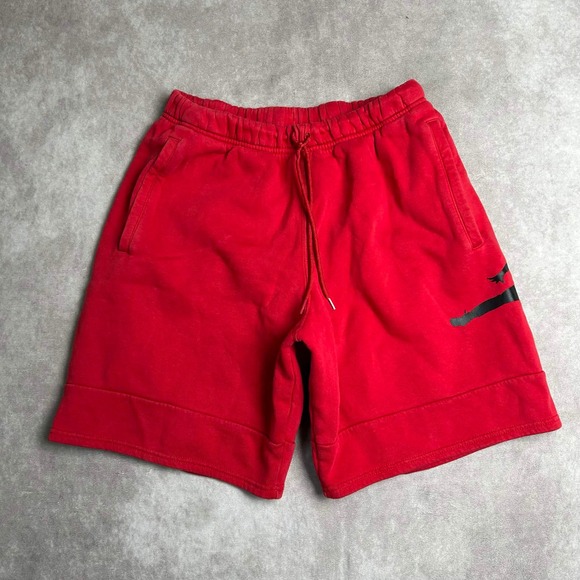 Jordan Other - Jordan Jumpman Fleece Shorts Mens Medium Red Black Graphic CK6707-687